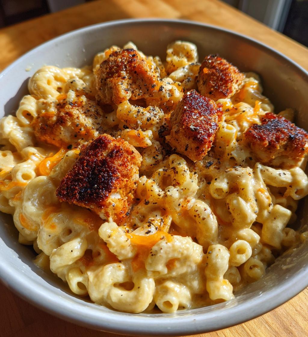 creamy honey pepper chicken mac and cheese recipe
