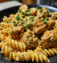 creamy jalapeno garlic chicken bites with twisted cheddar cajun pasta
