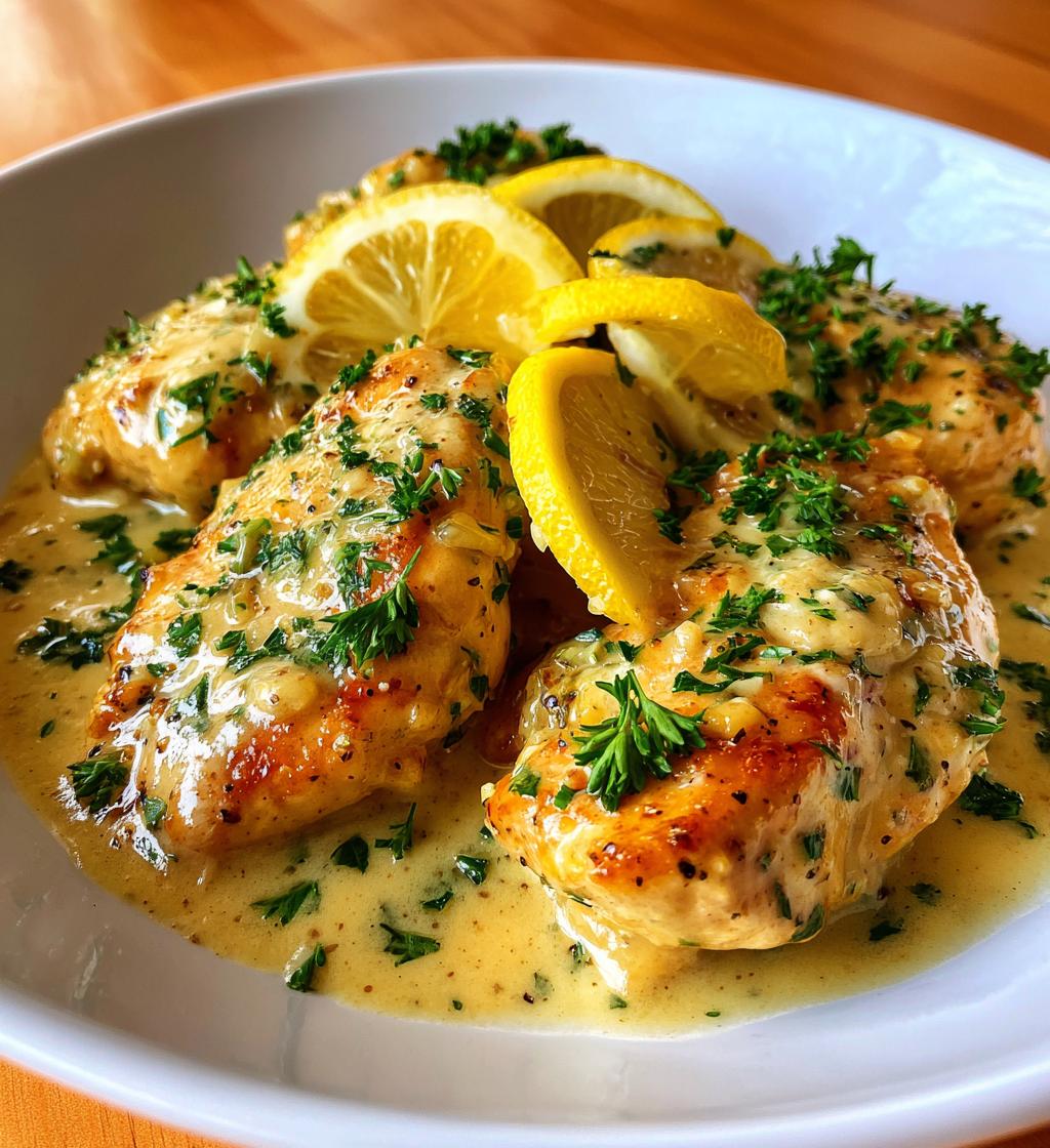 creamy lemon chicken - detail 1