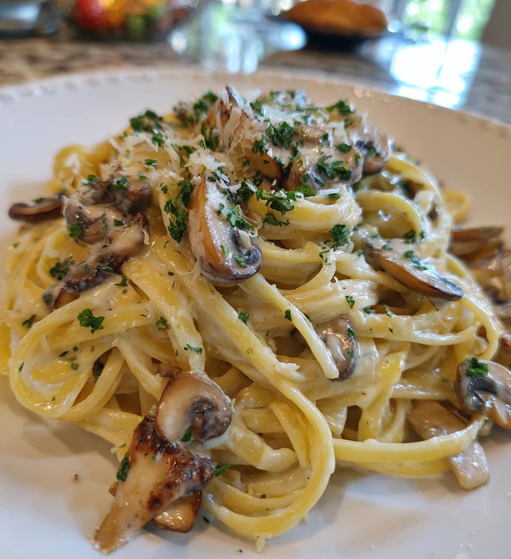creamy mushroom pasta recipe