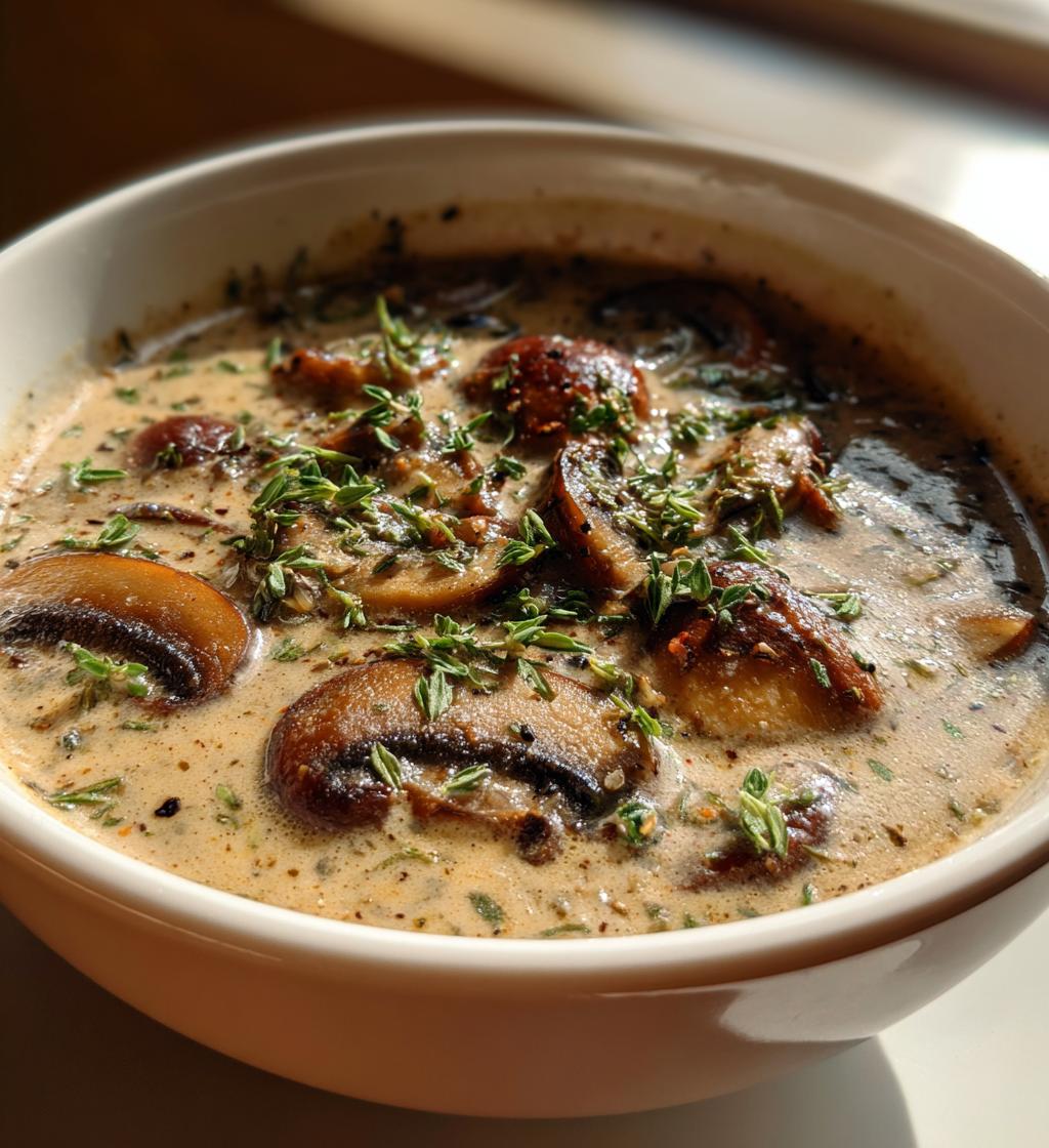 creamy mushroom soup recipe easy delicious - detail 1