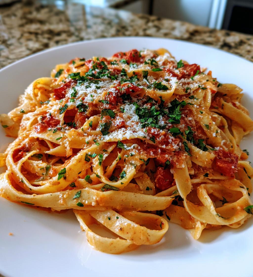 creamy tomato basil pasta recipe - detail 1