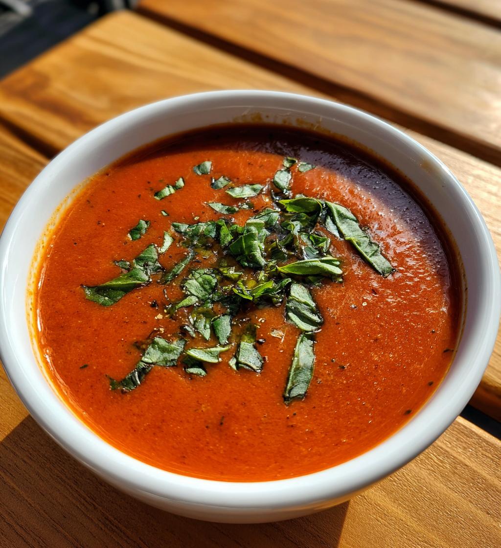 creamy tomato basil soup recipe - detail 1