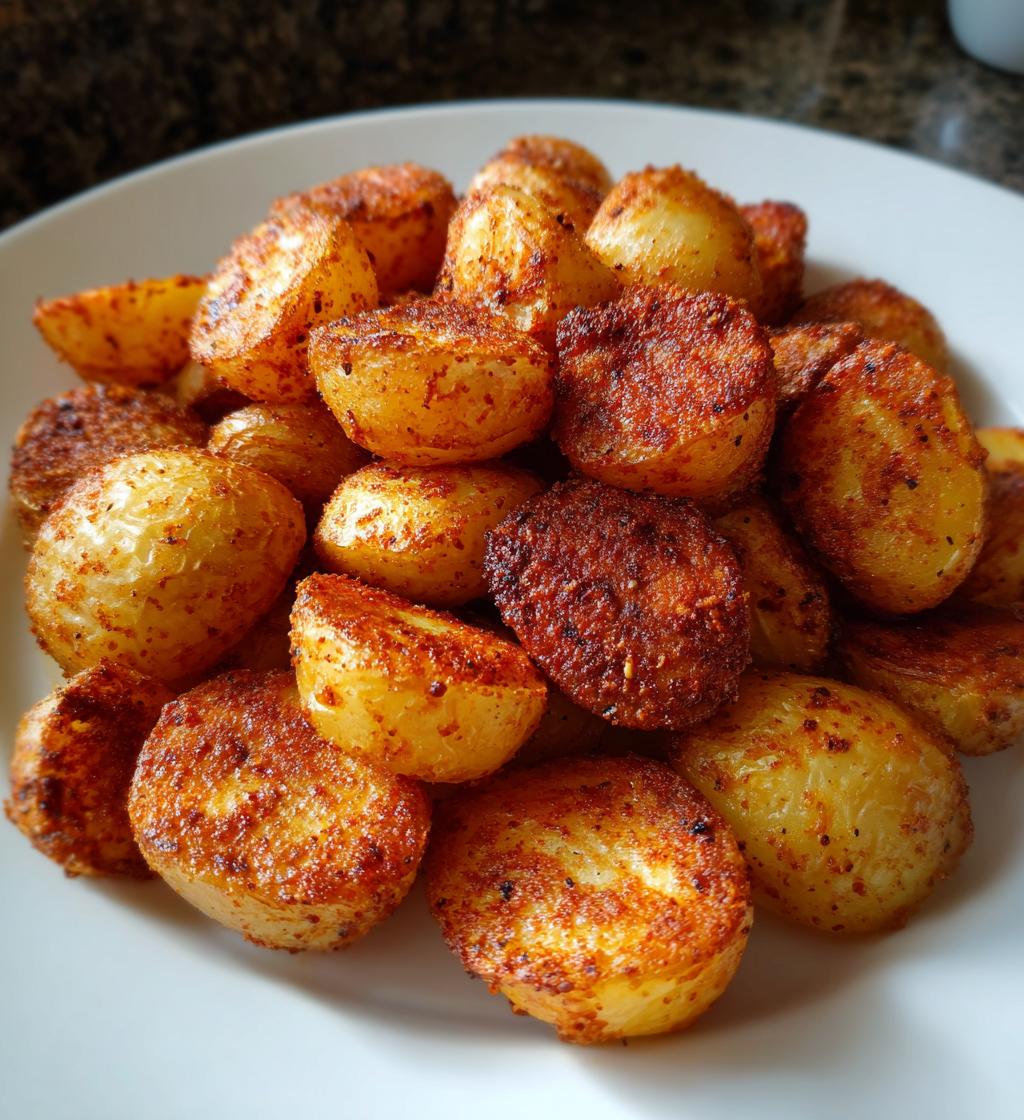 crispy air fryer baby potatoes - detail 1