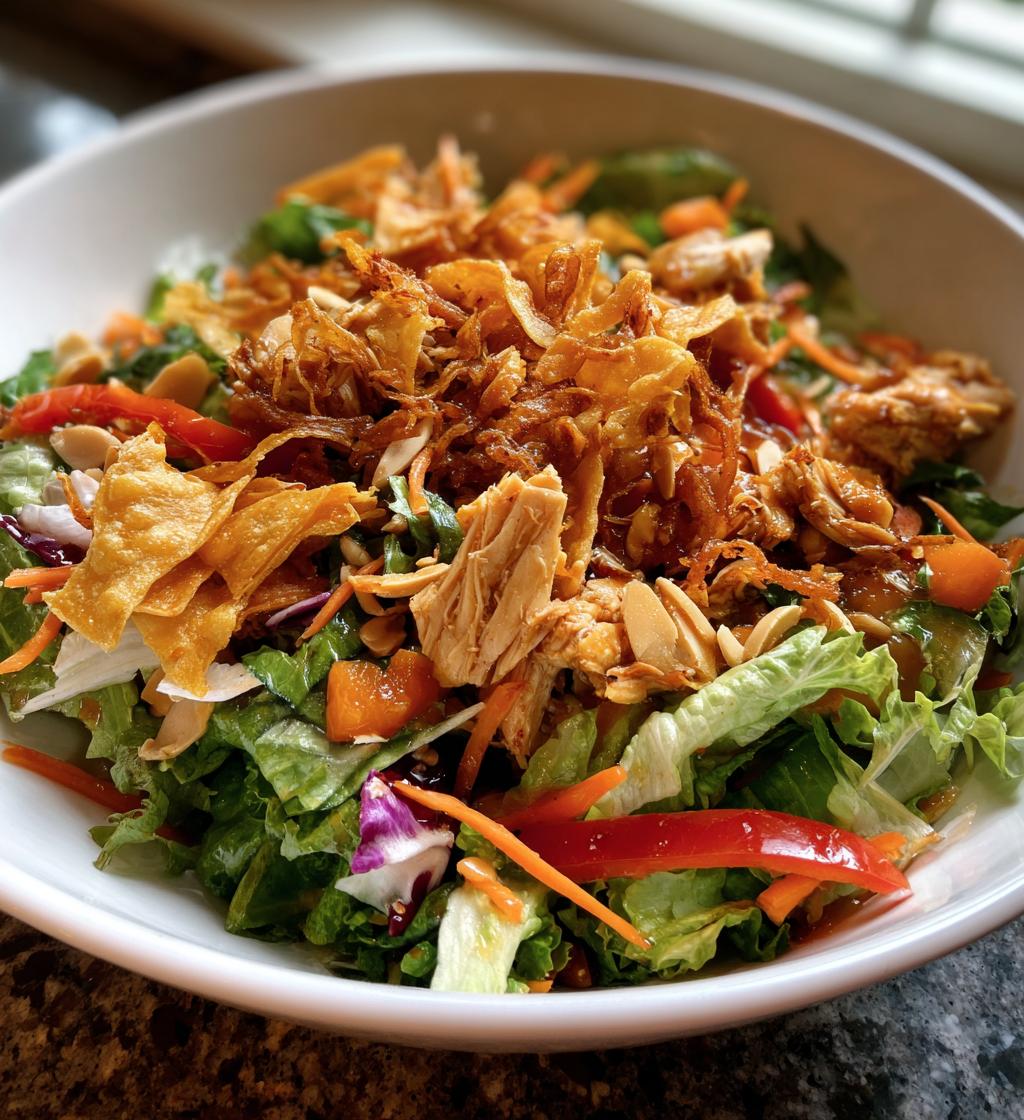 crispy asian chicken salad