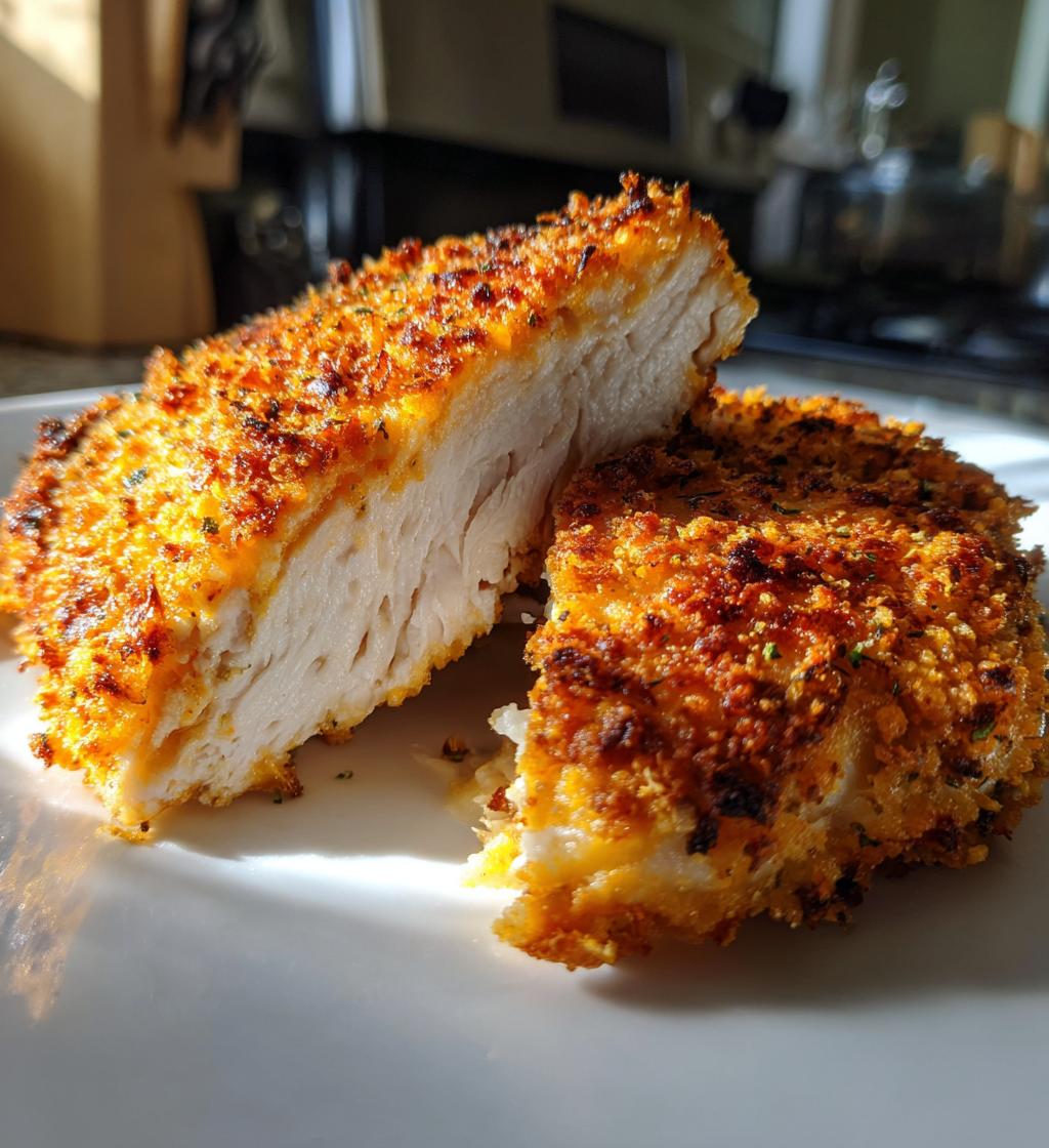 crispy cheddar chicken - detail 1