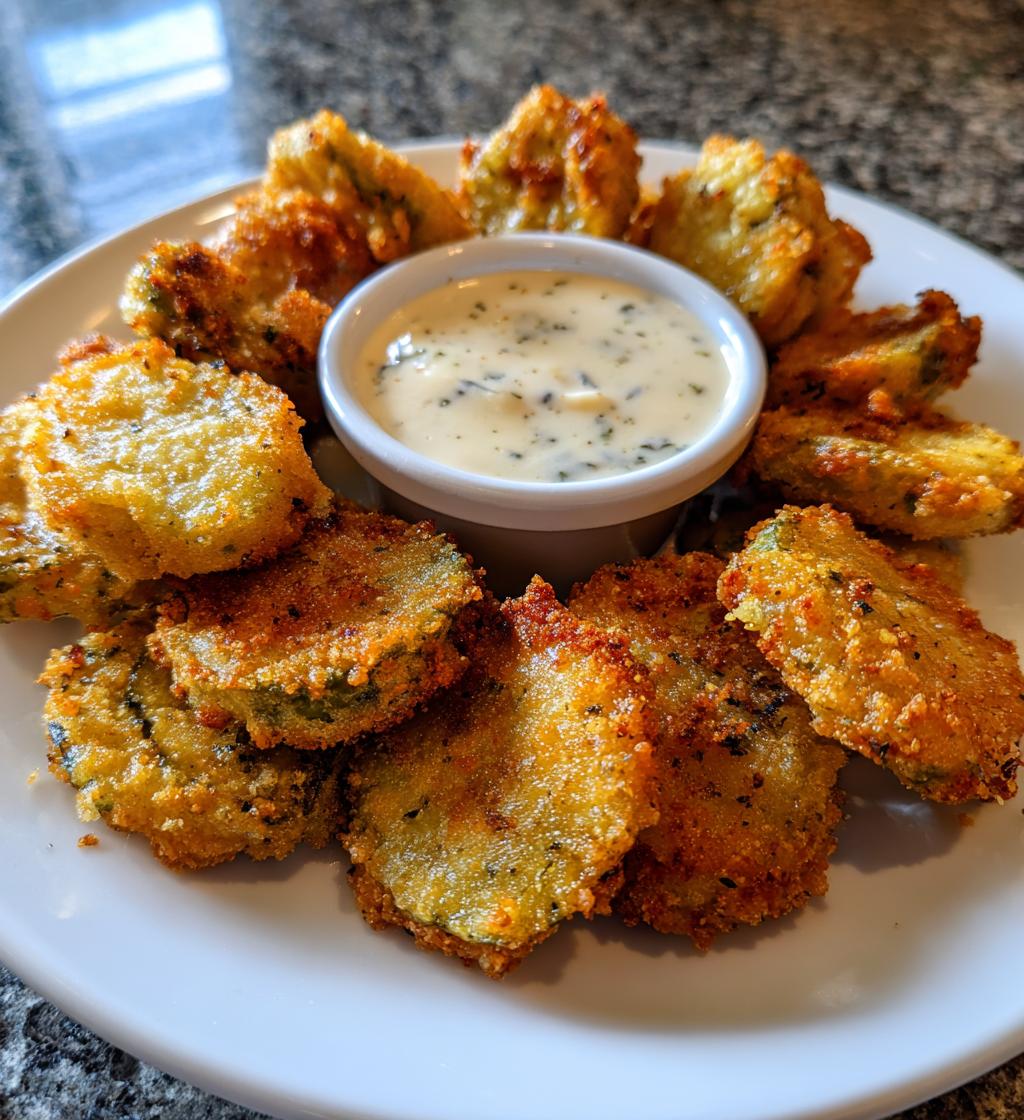 crispy fried pickles recipe easy homemade - detail 1