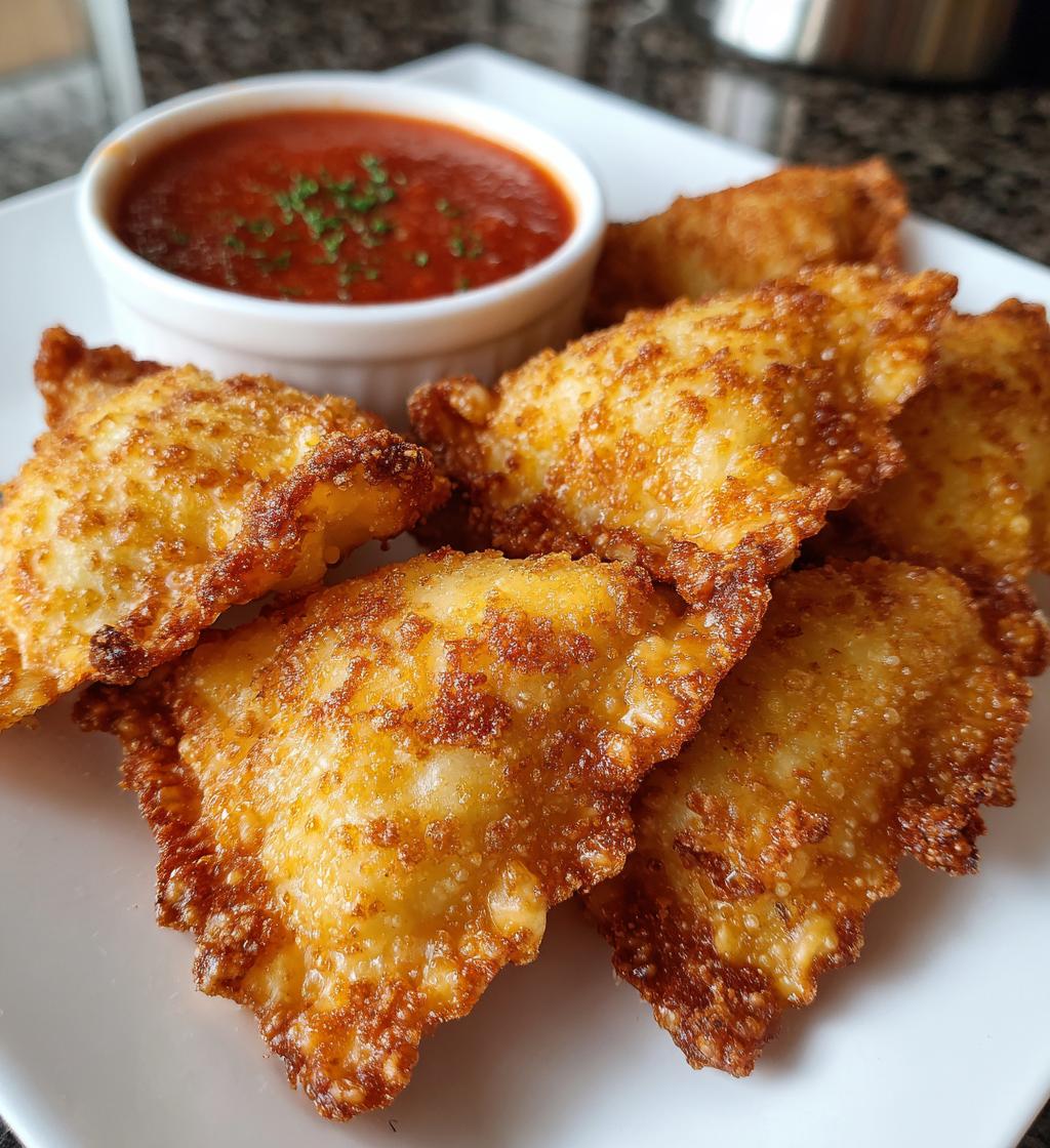 crispy fried ravioli - detail 1