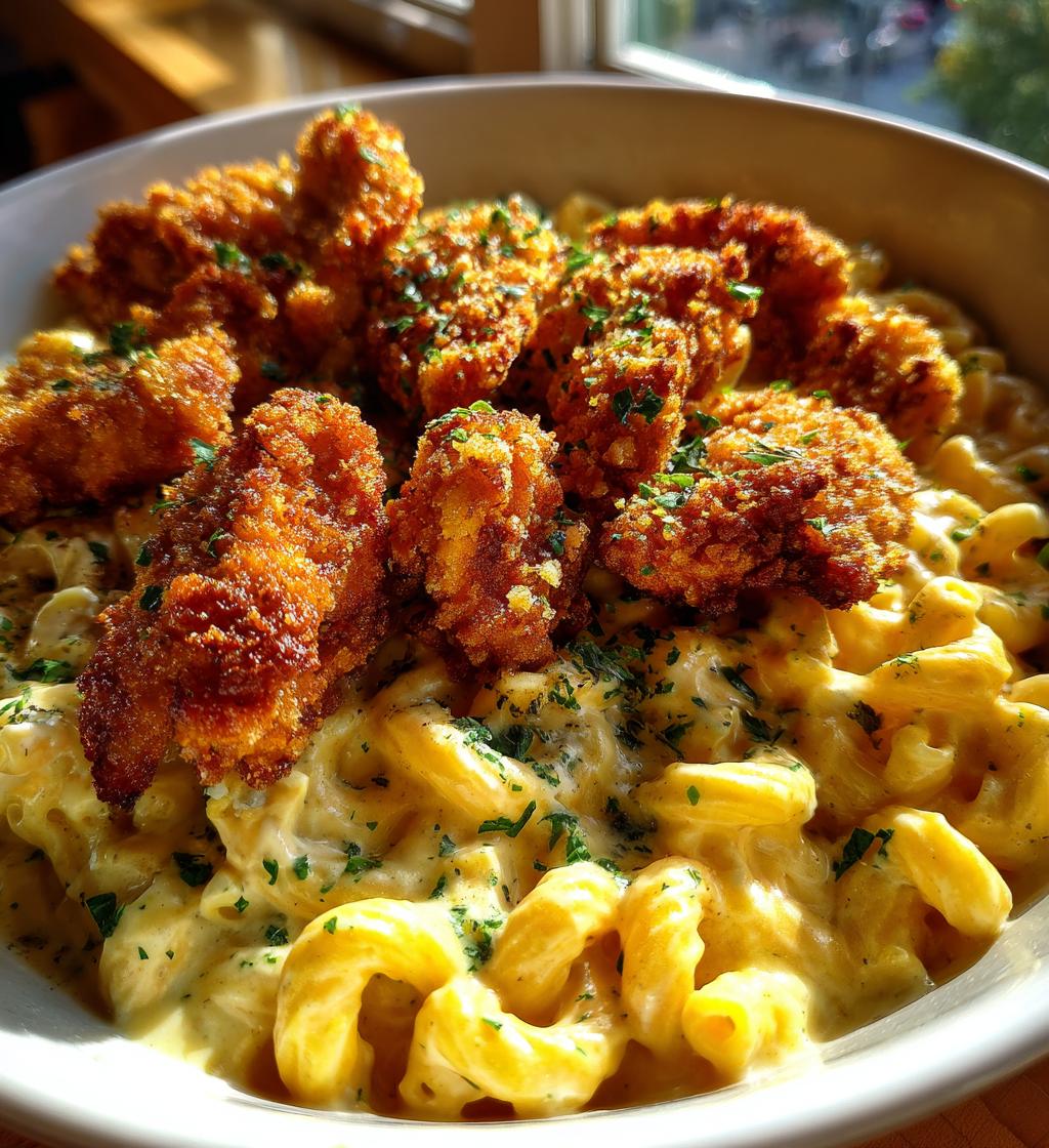 crispy parmesan chicken bites with smoked cajun alfredo gemelli recipe