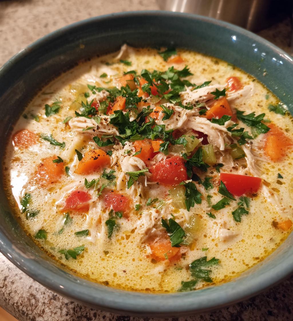 crock pot creamy chicken parmesan soup