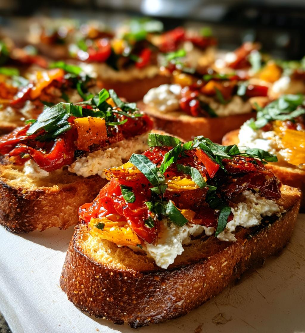 crostini with various toppings recipe - detail 1