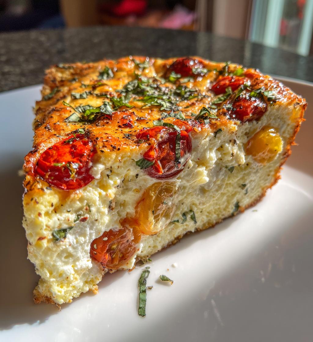 crustless caprese quiche salad recipe