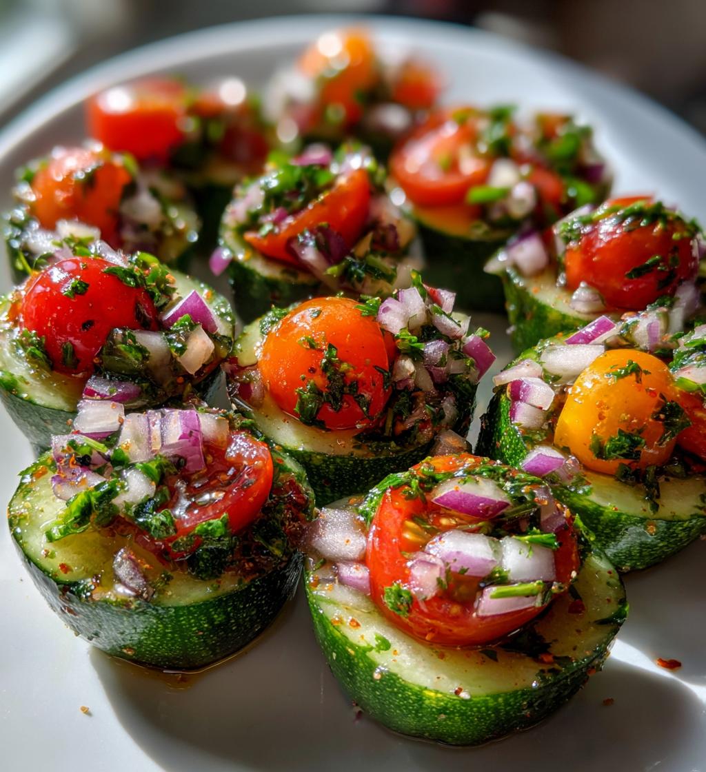 cucumber tomato salad cups recipe - detail 1