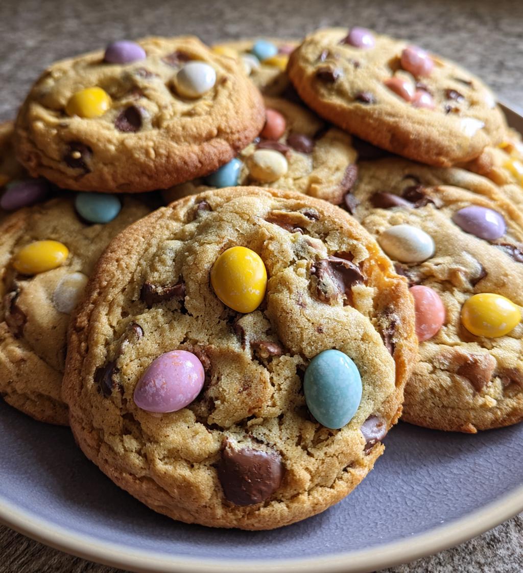 easter chocolate chip cookies - detail 1