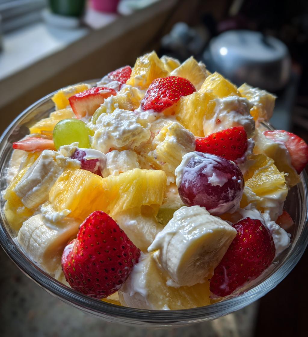 easter fruit fluff salad