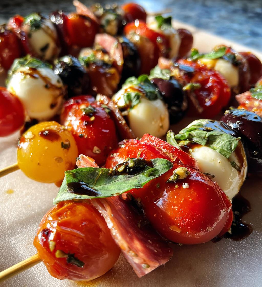 easy antipasto skewers recipe - detail 1