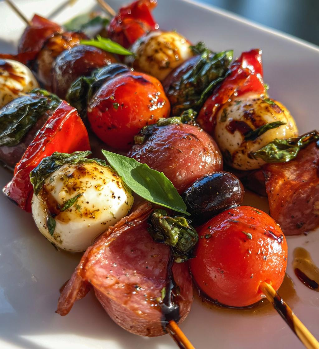 easy antipasto skewers recipe