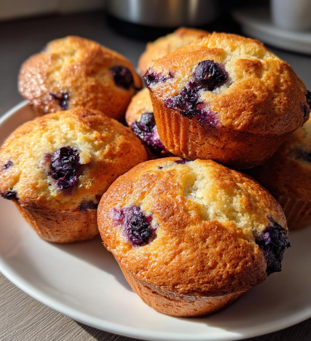 easy blueberry muffins recipe - detail 1