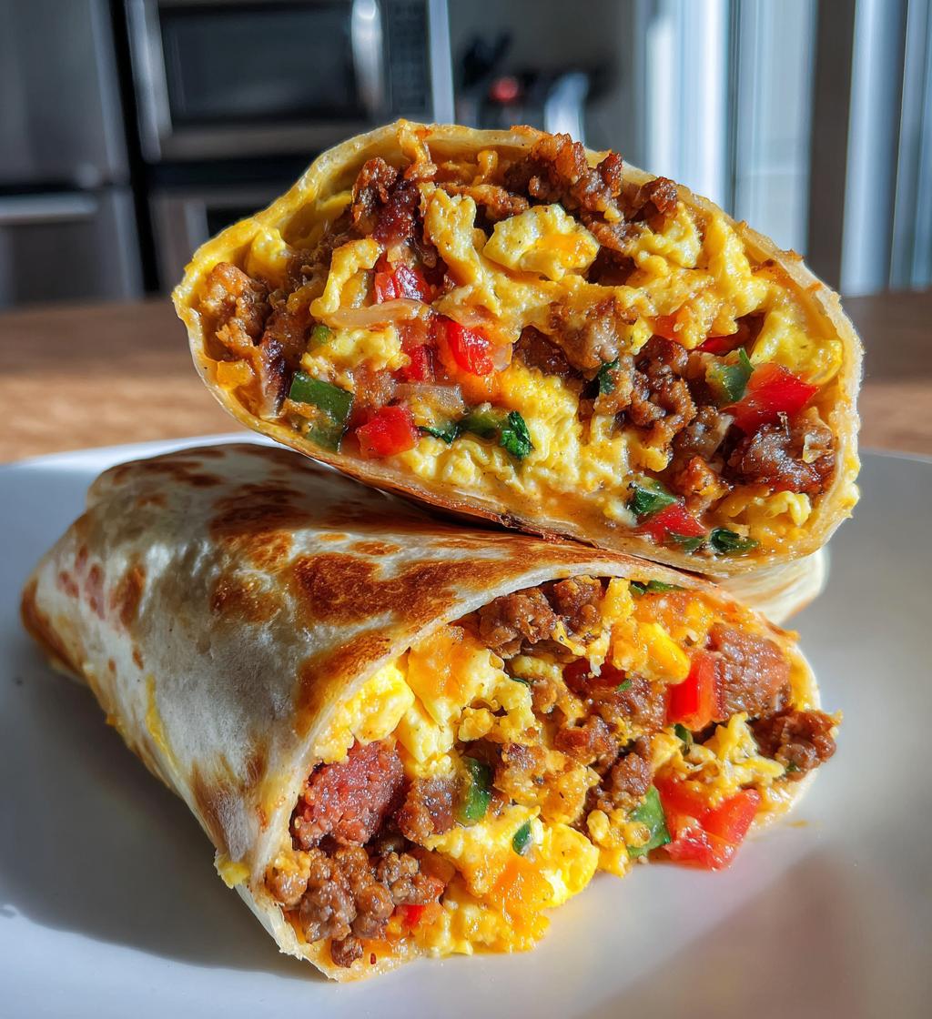 easy breakfast burrito recipe - detail 1