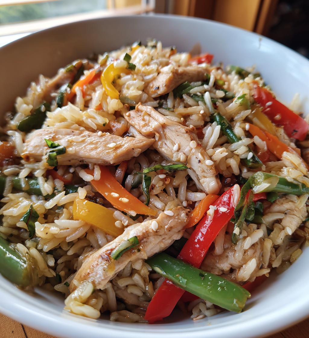 easy chicken stir fry rice recipe - detail 1