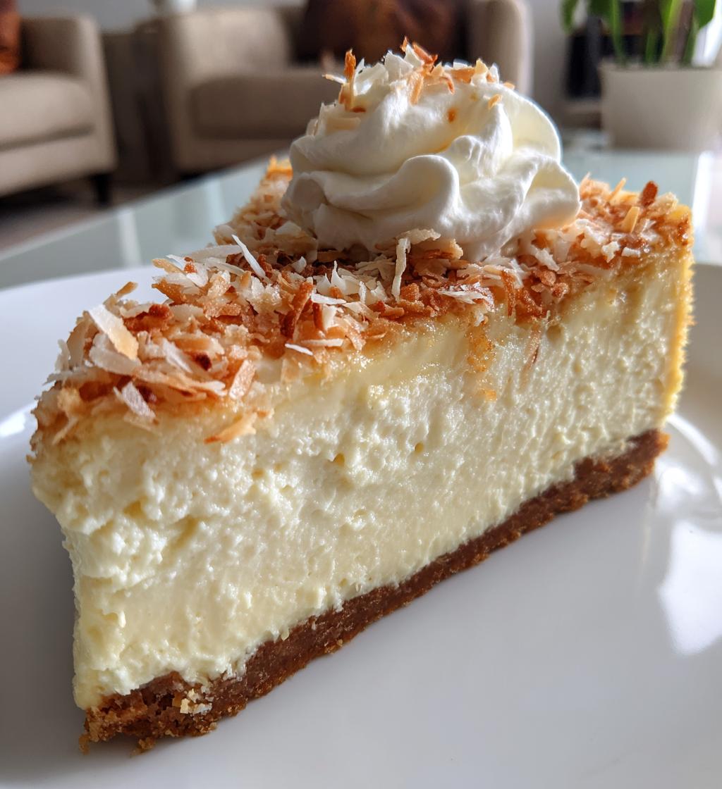 easy coconut cheesecake recipe