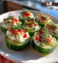 easy cucumber bites appetizer recipe