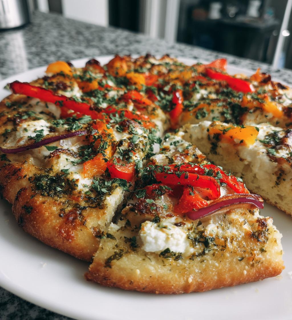 easy flatbread with toppings recipe