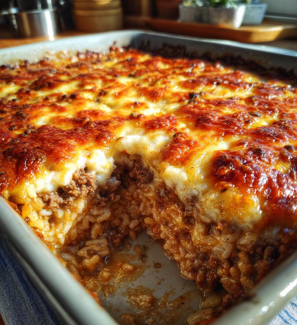 easy french onion beef and rice casserole recipe