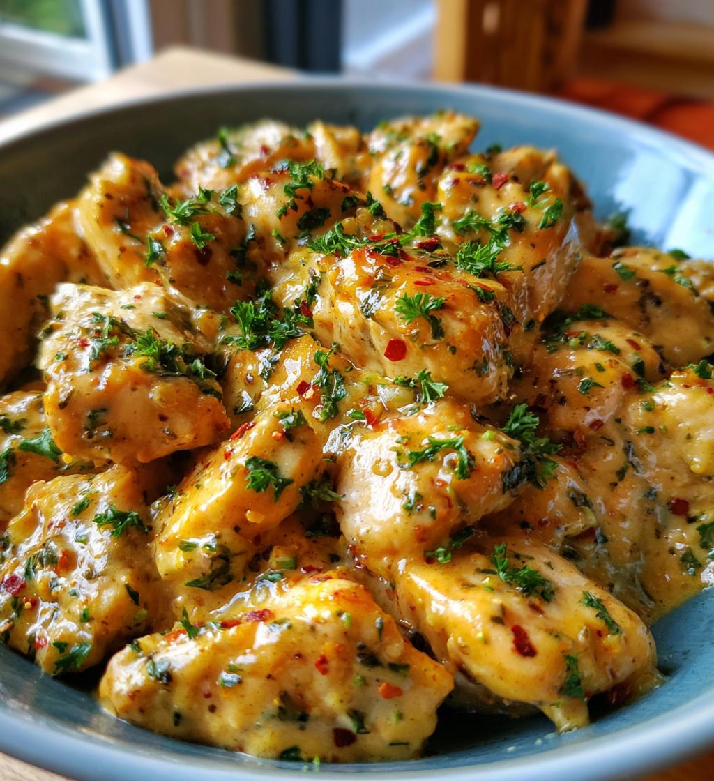 easy garlic butter chicken bites spicy cajun alfredo recipe - detail 1