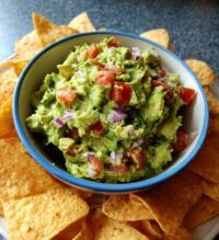 easy guacamole with chips recipe