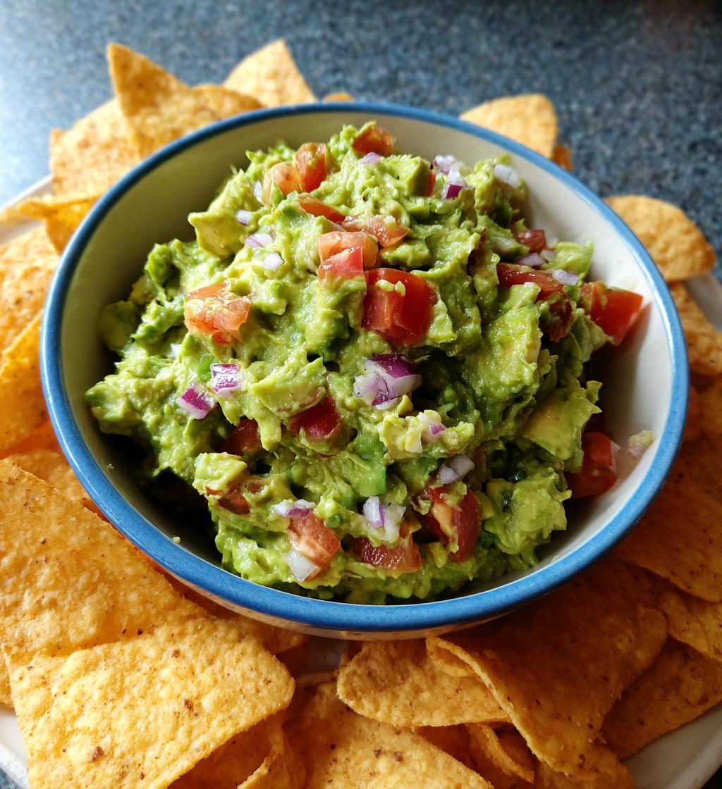 easy guacamole with chips recipe