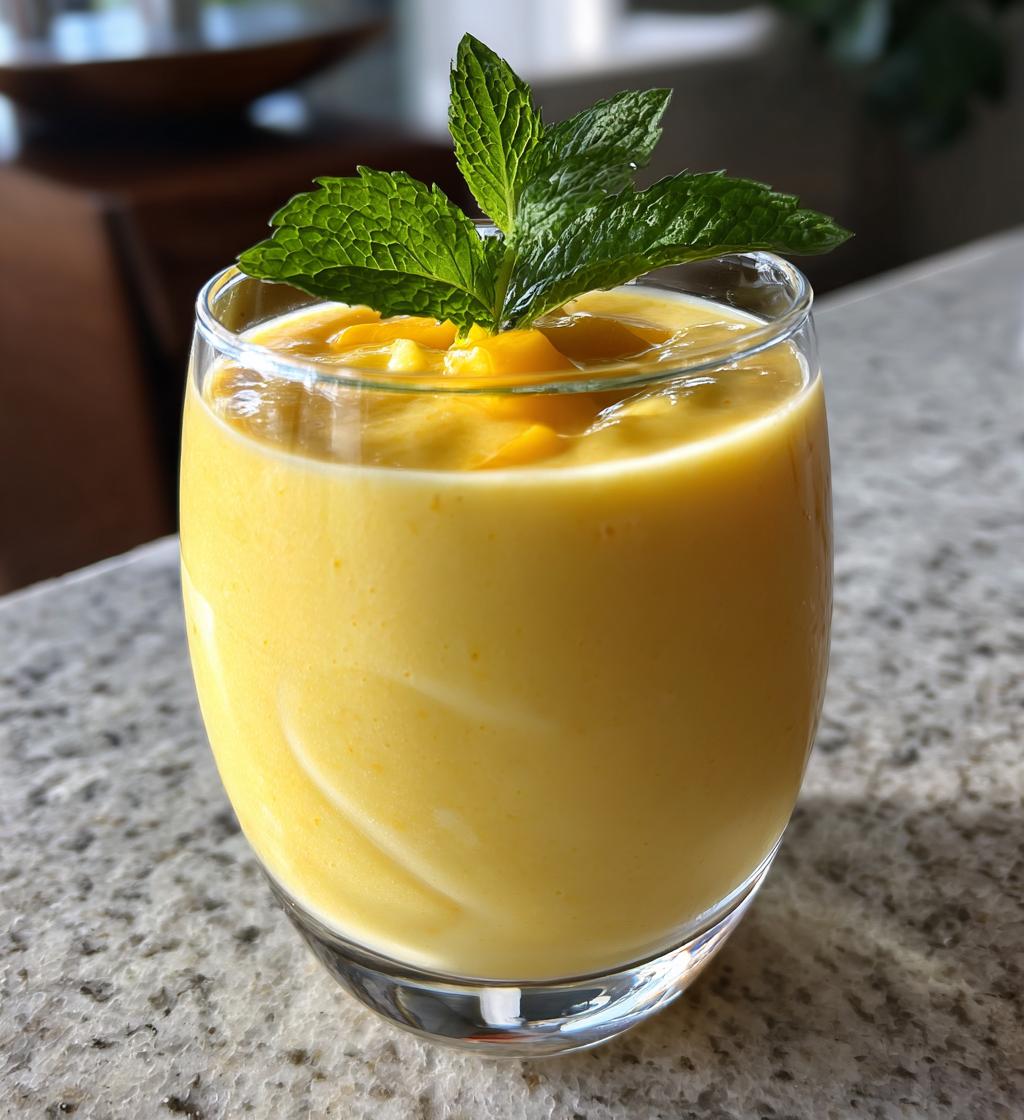easy mango smoothie recipe - detail 1