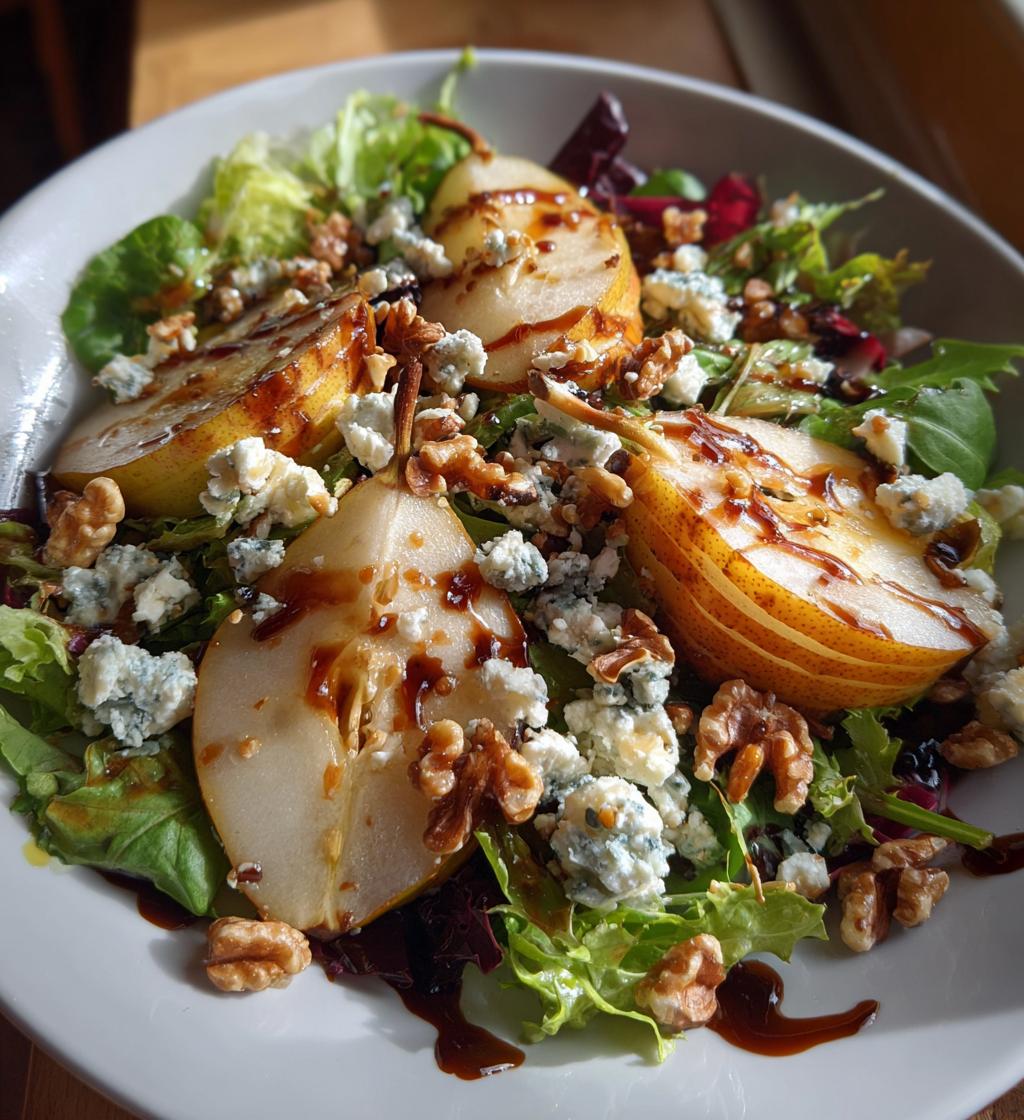 easy pear salad recipe - detail 1