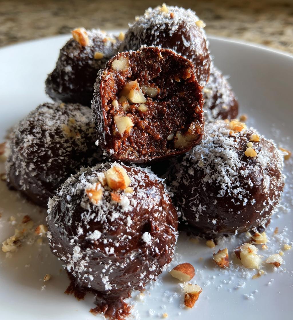 easy rum ball truffles recipe - detail 1