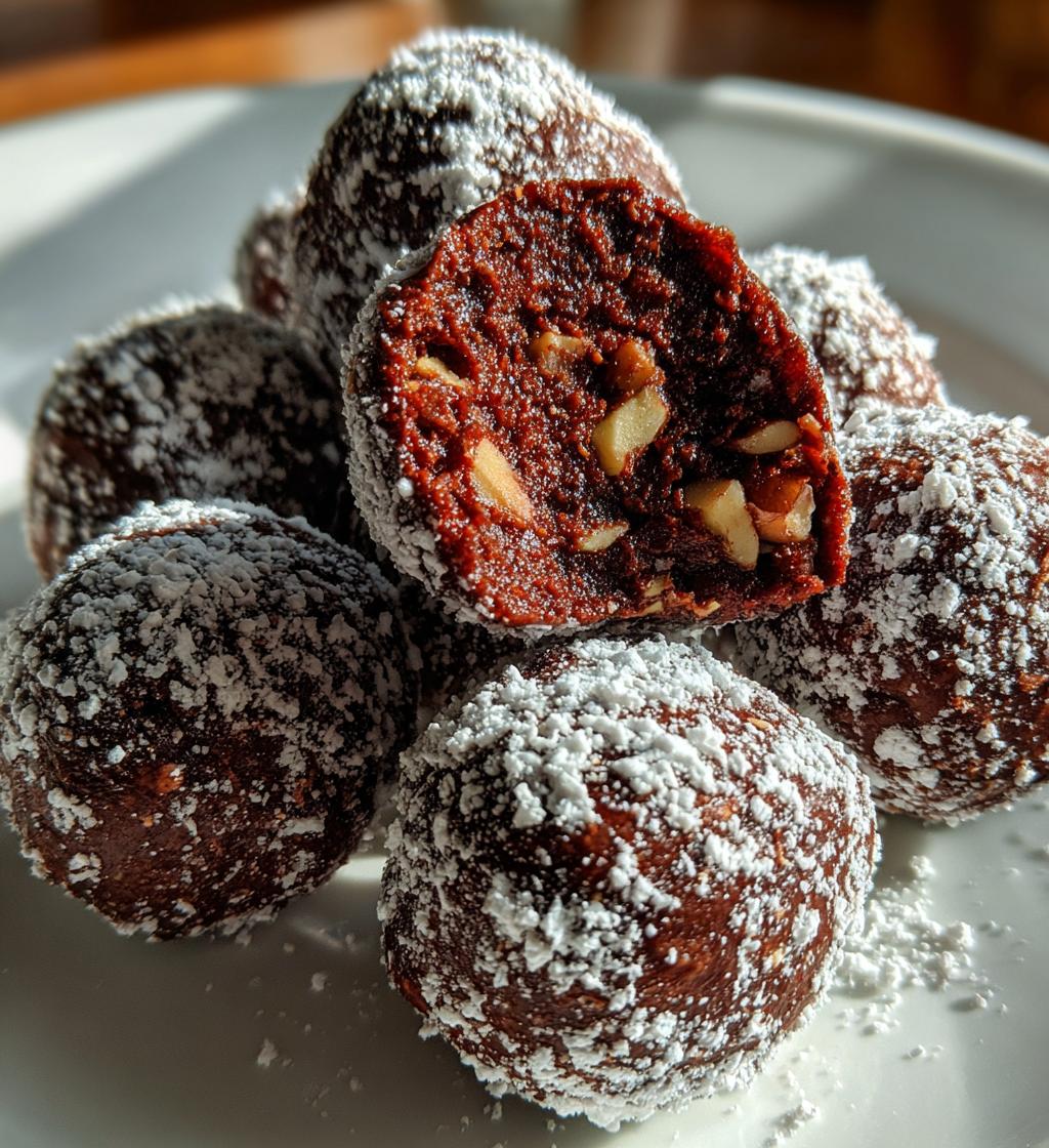 easy rum ball truffles recipe