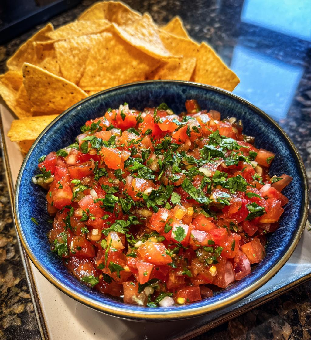 easy salsa with chips recipe