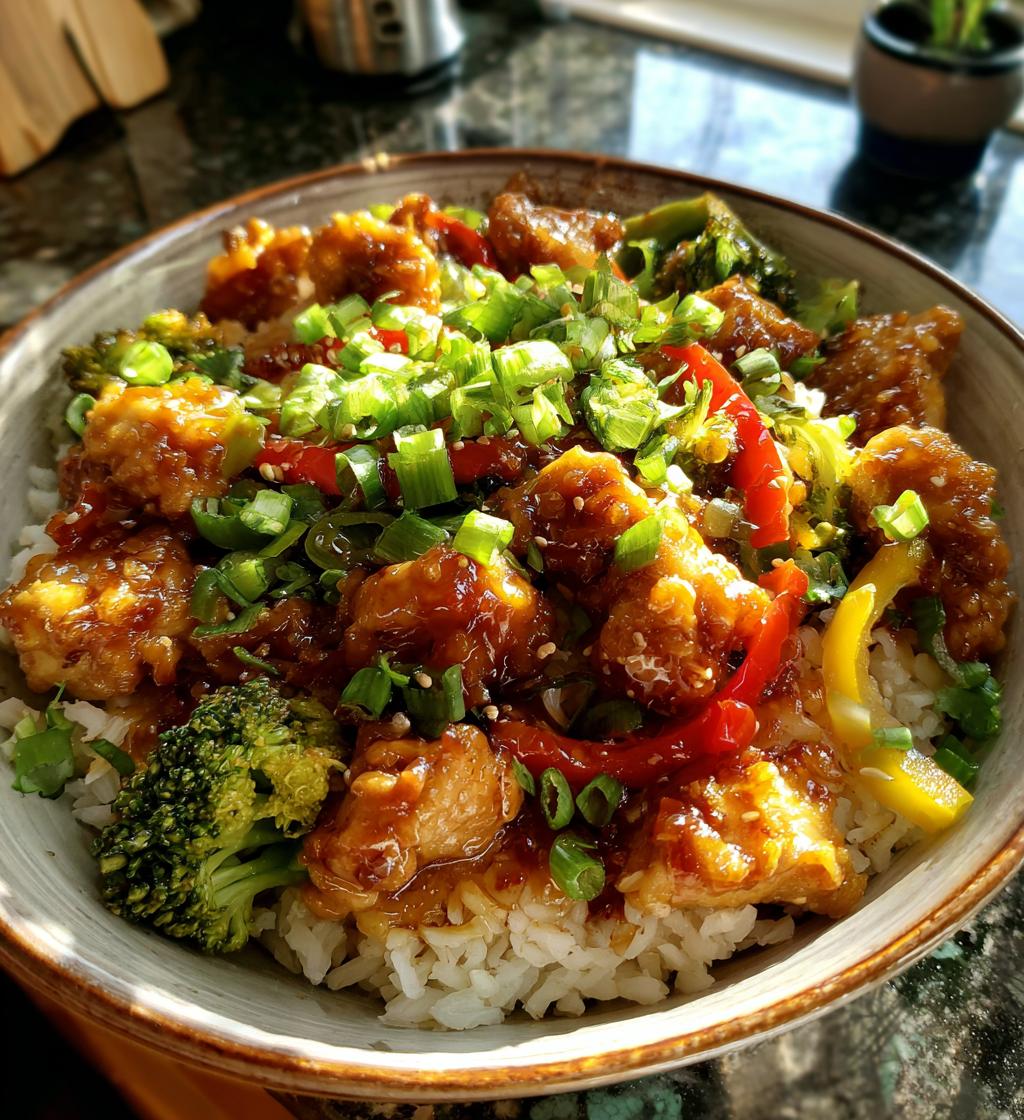 easy sweet chili chicken bowl recipe
