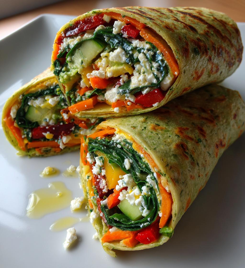 easy veggie wraps recipe - detail 1