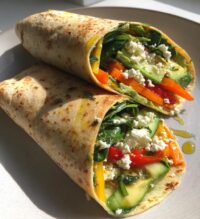 easy veggie wraps recipe