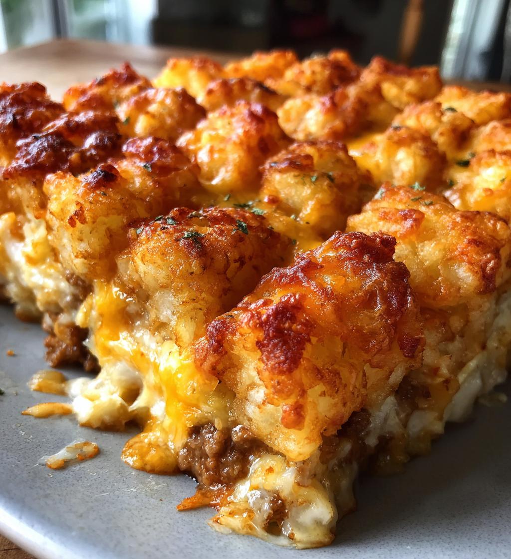 easy weeknight tater tot casserole - detail 1
