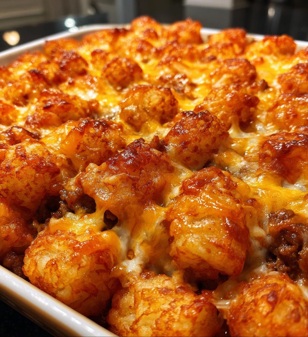 easy weeknight tater tot casserole