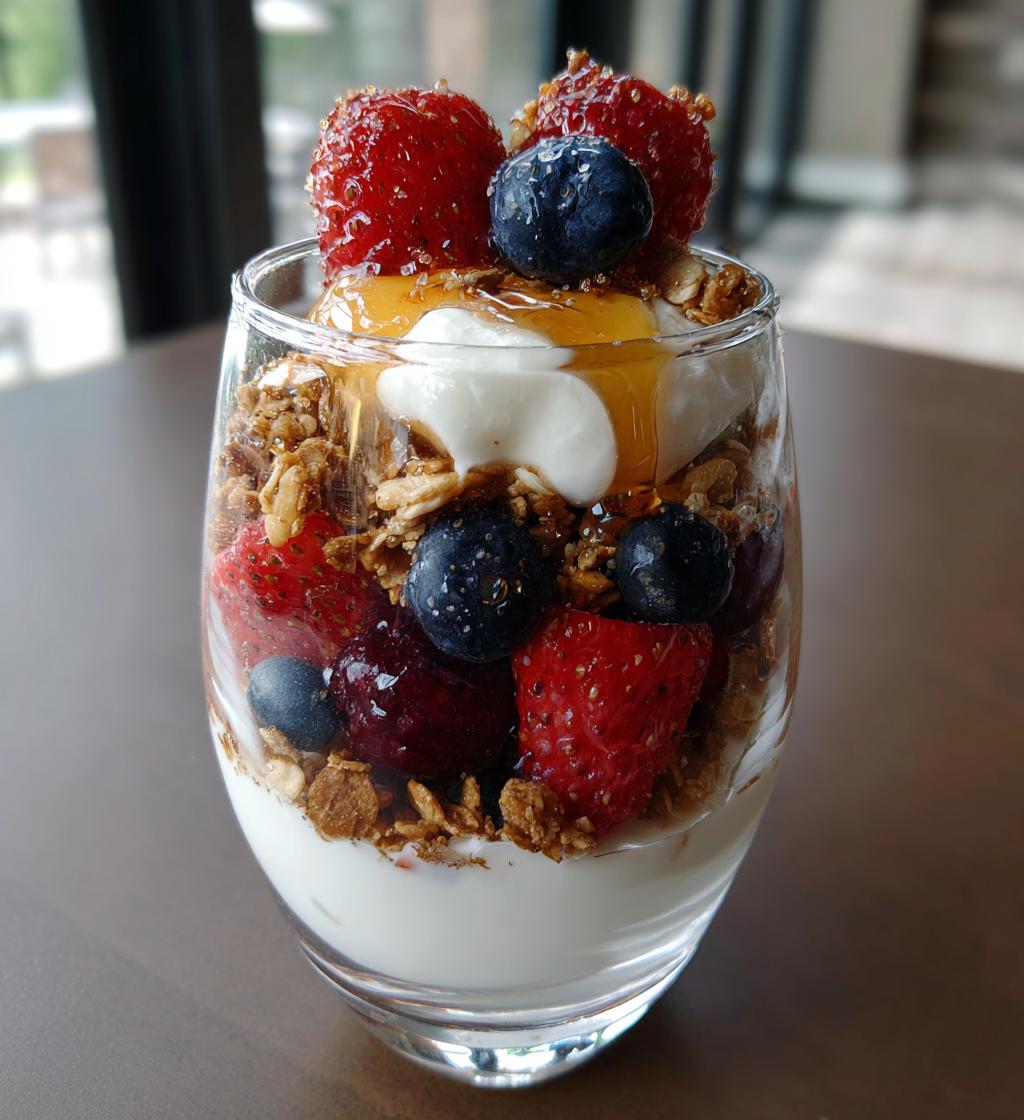 easy yogurt parfait recipe - detail 1