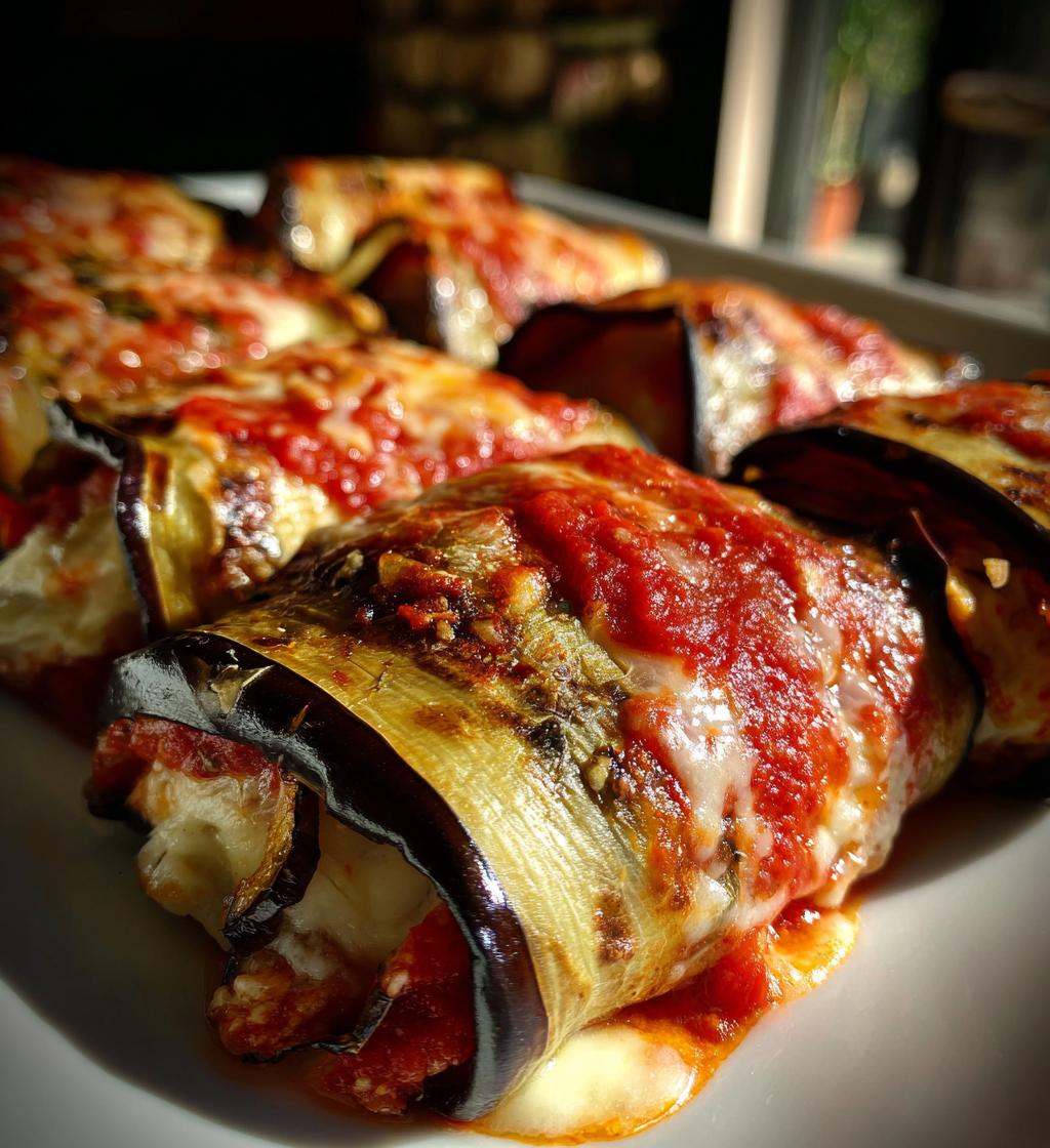 eggplant appetizers roll ups - detail 1