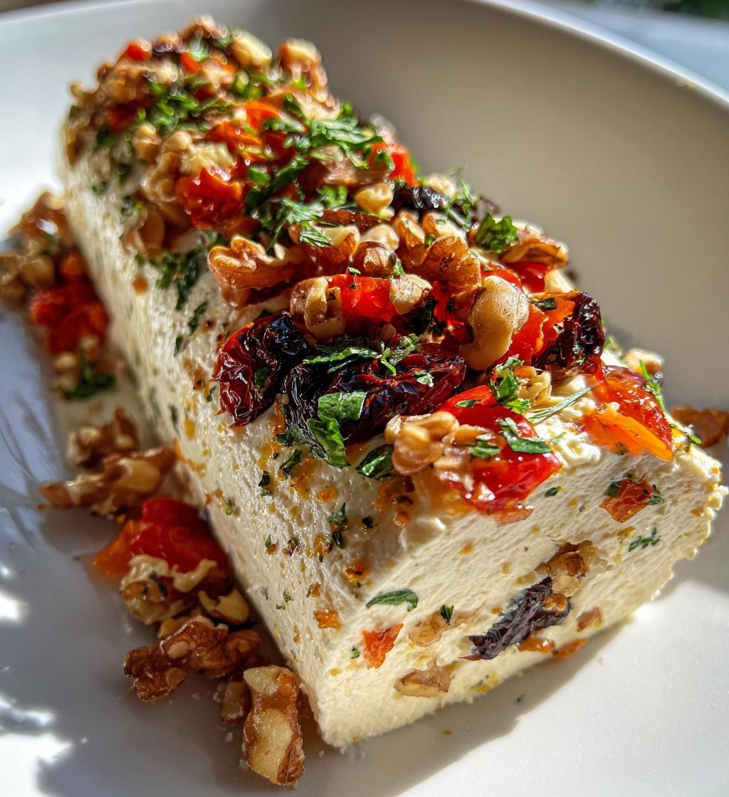 festive holiday antipasto cream cheese log 2