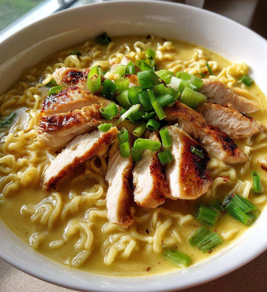 fiery chicken ramen with creamy garlic sauce 2 - detail 1