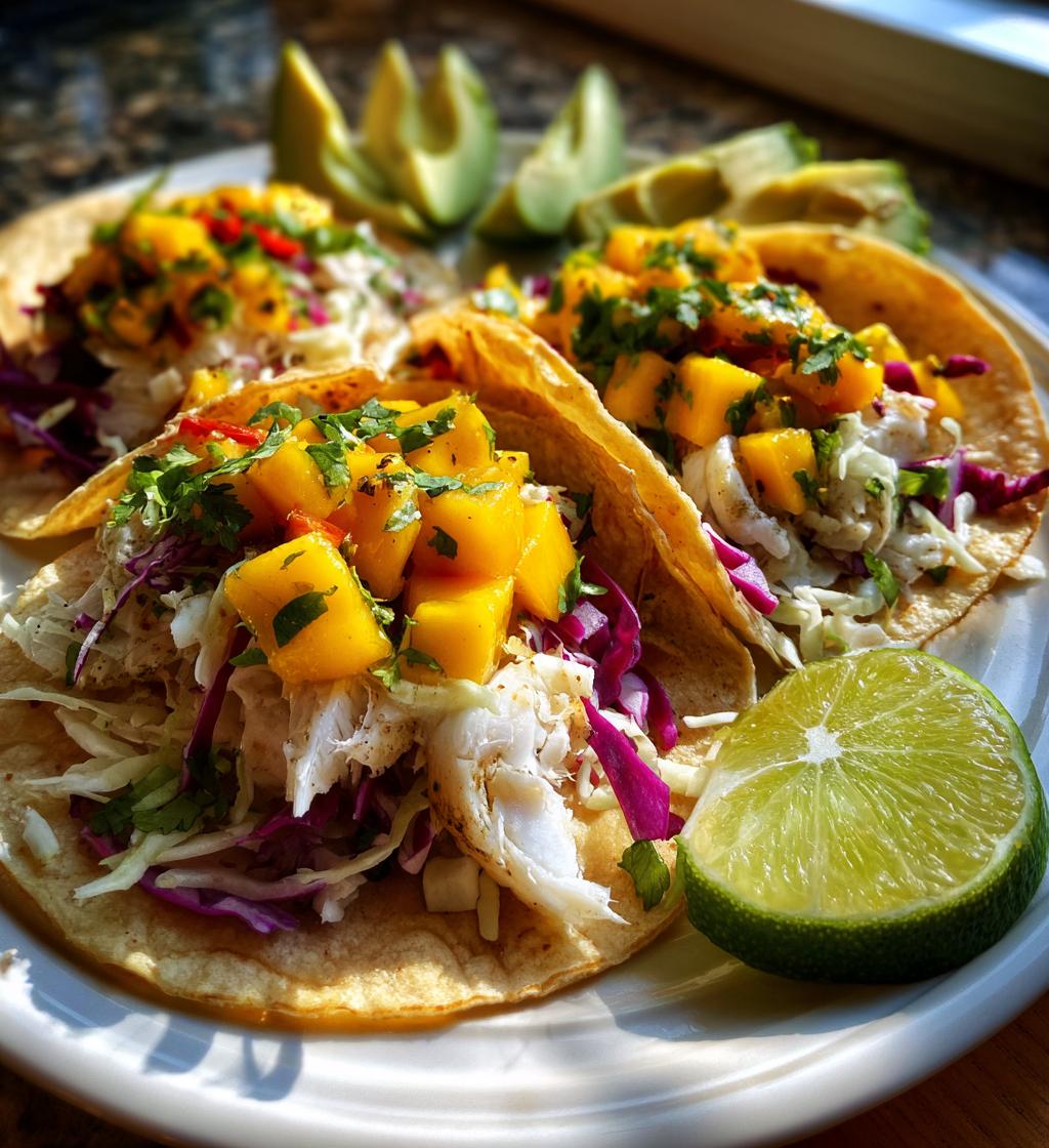 fish tacos with mango salsa recipe - detail 1