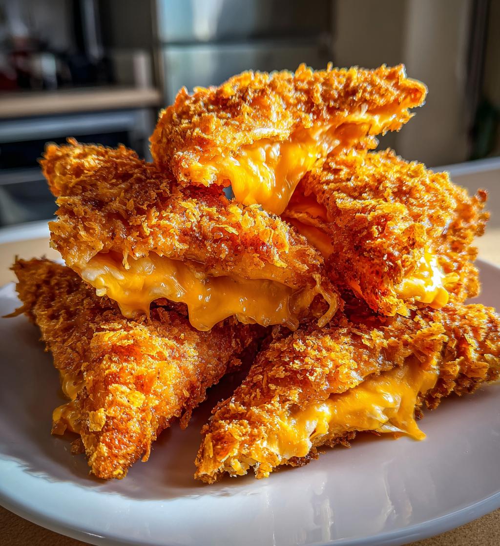 fried cheese stuffed doritos