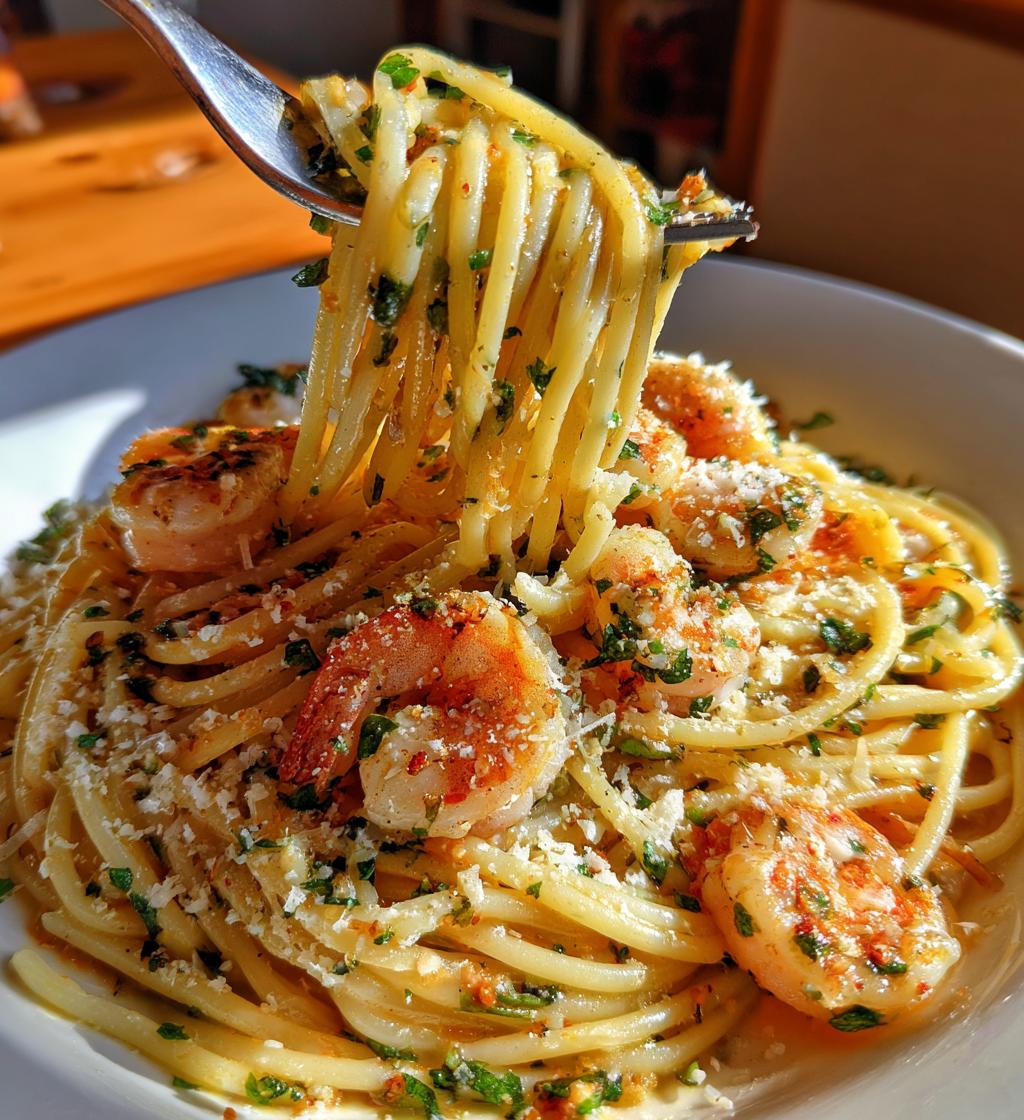 garlic butter shrimp pasta recipe