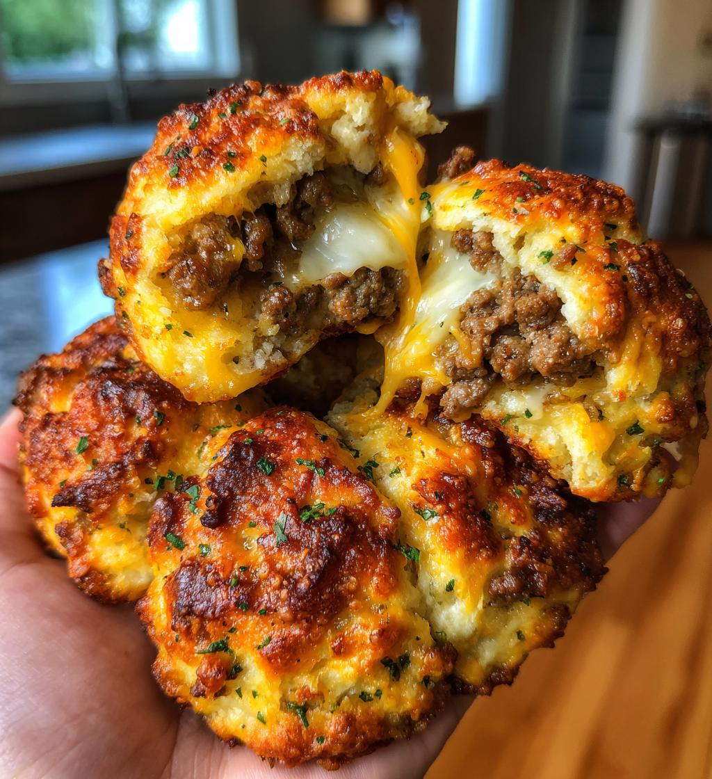 garlic parmesan cheeseburger bombs 2 - detail 1