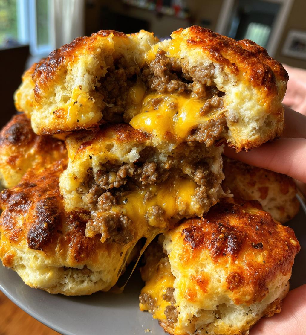 garlic parmesan cheeseburger bombs 2